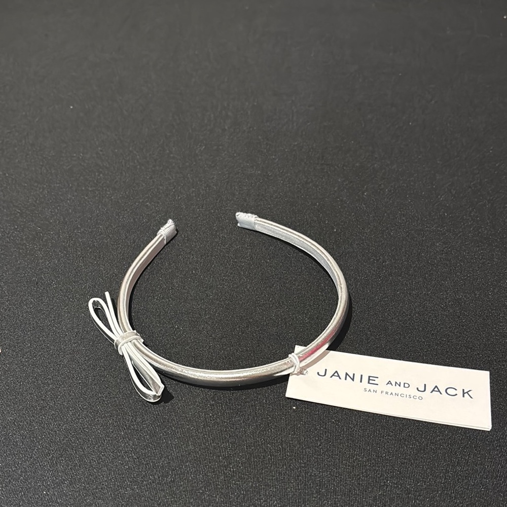 Janie and Jack thin Silver Headband NWT